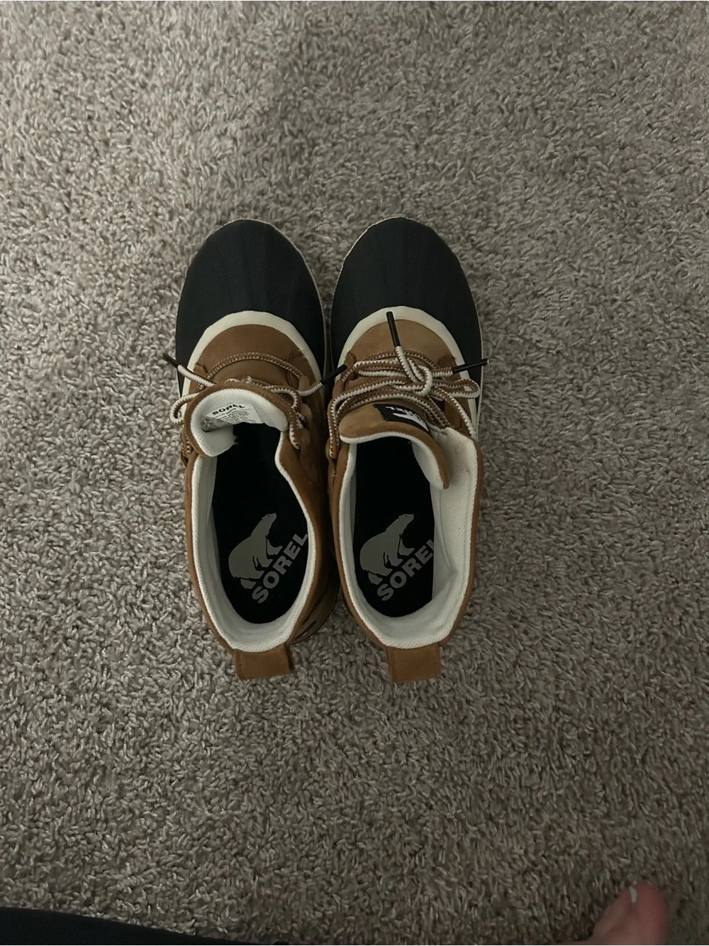 Sorel size gently